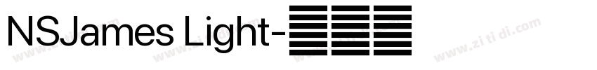 NSJames Light字体转换
